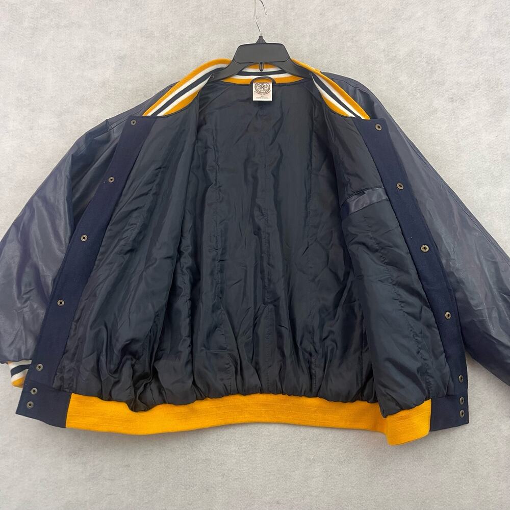 NYPD Varsity Jacket Mens XL Blue Letterman Steve & Barry Bomber Coat New - Picture 10 of 15